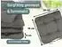 ZOLLNER Stuhlkissen 4er-Set 38x38cm, 55% Baumwolle/45% Polyester, anthrazit (Oeko-Tex® Standard 100)