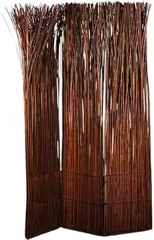 Xtradefactory Paravent "Nature" braun, Weidenholz, 160x120cm
