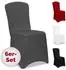 Detex Stuhlhussen 6er-Set Stretch anthrazit (109968)