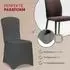 Detex Stuhlhussen 6er-Set Stretch anthrazit (109968)