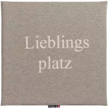 David Fussenegger Sitzkissen Porto "Lieblingsplatz" 40x40cm rauch (8332/93)