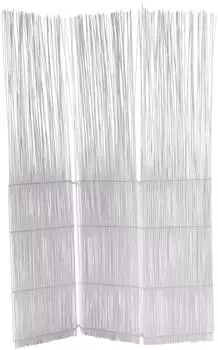 Xtradefactory Raumteiler "Spike" Weidenholz, klappbar, 170x120cm, wei&szlig;