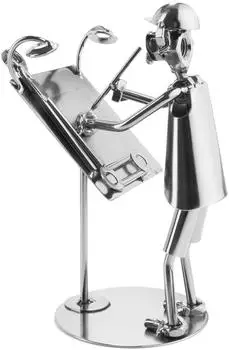 Brubaker Schraubenmännchen Architekt mit Zeichenbrett, Metallfigur