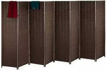 Relaxdays Paravent Raumteiler faltbar, 8-teilig, 170x320cm