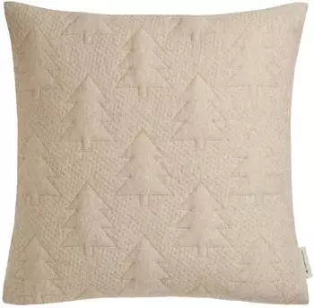 Tom Tailor 3D Tree Kissenh&uuml;lle beige, 45x45cm, Lurexgarne (75489-030-45-45)
