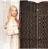 Relaxdays Paravent Raumteiler faltbar, 6-teilig, braun (170x240cm)