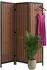 Relaxdays Paravent 3-teilig, faltbar, Bambus, 170x120cm, braun