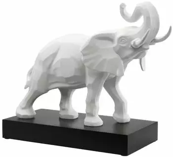 Goebel Studio 8 Dekofigur Elefant, Biskuitporzellan, wei&szlig; (30-800-10-1)