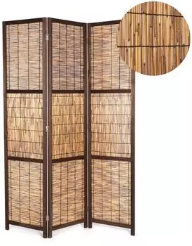 Xtradefactory Paravent "CALA" Schilfrohr, 170x120cm