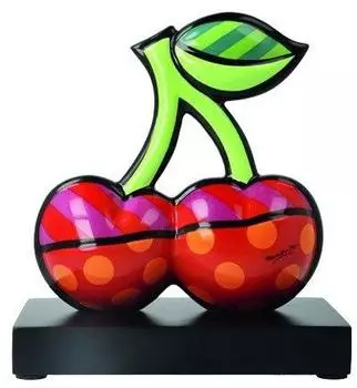 Goebel Romero Britto Cherries Figur, Porzellan, bunt, 18cm (66453451)
