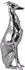 Finebuy Design Dog Windhund-Skulptur, Aluminium, silber (FB37863)