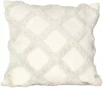 Eglo Chevery Dekokissen Boho, Baumwolle/Polyester, creme, 45x45cm (420058)