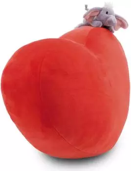 NICI Kissen Elefant herzförmig 42x27cm, orange (61491-UNIT)