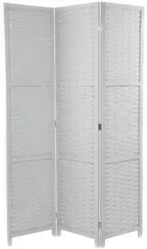 Xtradefactory Raumteiler "Bambu" 3-teilig, Bambus, 170x120cm, grau