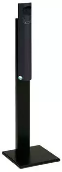 Proregal Praktischer Wandascher Mit Abstreifblech Mit Standfu&szlig; 3,5 Liter HxBxT 125 x 31 x 31 cm Verzinkter Stahl Anthrazit
