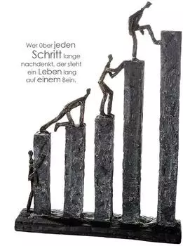 Casablanca by Gilde Skulptur "Raise" Kunstharz, bronze, 43cm (79460)
