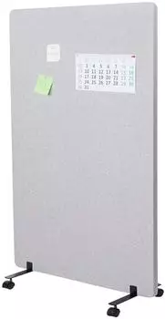 MCW Akustik-Trennwand MCW-G77, Textil, grau, 80x127cm (800000644043)