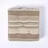 Homescapes Morocco Gestreiftes Bodenkissen, 100% Baumwolle, beige (40x40x8cm)