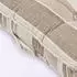 Homescapes Morocco Gestreiftes Bodenkissen, 100% Baumwolle, beige (40x40x8cm)