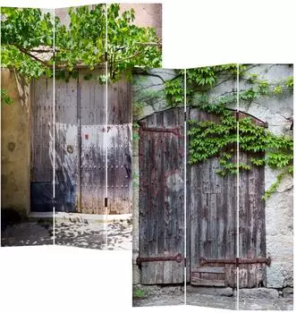 HTI-Line Paravent Cottage beidseitig bedruckt, 170x120cm (280155)