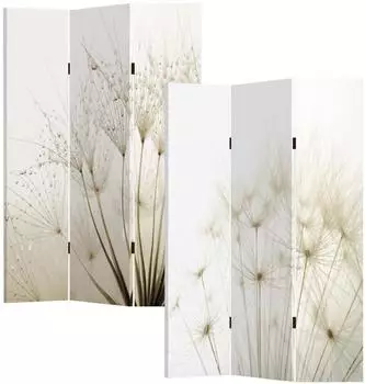 HTI-Line Paravent "Pusteblume" Leinwandstoff, beidseitig bedruckt, 170x120cm (280157)