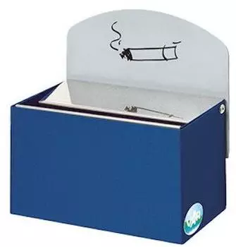 Proregal Robuster Wandascher Mit Schild 0,4 Liter HxBxT 16 x 14 x 9,8 cm Verzinkter Stahl Blau