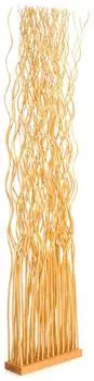 Xtradefactory Wave Raumteiler Weidenholz, honigfarben, 170x40cm