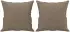 vidaXL Zierkissen 2 Stk., Stoff, taupe, 40x40cm (349478)