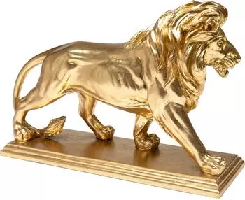 KARE Deko Figur Lion Gold 31cm