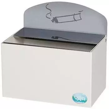 Proregal Robuster Wandascher Mit Schild 0,8 Liter HxBxT 20 x 20 x 12,5 cm Verzinkter Stahl Wei&szlig;