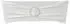 vidaXL Stretch Stuhlschleifen mit Diamant-Schnalle, cremefarben, 25er-Set (130348)