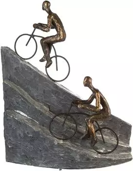 Casablanca by Gilde Skulptur Racing bronzefarben/grau, Polyresin, 33cm (89167)