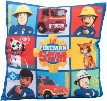 United Labels Feuerwehrmann Sam Kissen, bunt, 30x30cm (0129504)