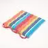Homescapes Gestreiftes Sitzkissen 100% Baumwolle, bunt, 4er-Set (40x40cm)