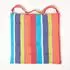 Homescapes Gestreiftes Sitzkissen 100% Baumwolle, bunt, 4er-Set (40x40cm)