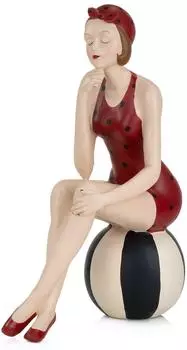 Moritz Pin-Up Girl Dekofigur Lady Burlesque, Nostalgie-Stil 50er/60er Jahre, 38cm