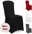 Detex Stuhlhussen 6er-Set, Stretch, schwarz (109966)