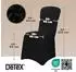 Detex Stuhlhussen 6er-Set, Stretch, schwarz (109966)