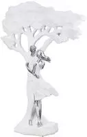 Casablanca by Gilde Dekofigur "Skulptur Paar; Baum Liebesblicke wei&szlig; H. 44 cm"