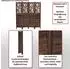 MCW Paravent T568 Ornamente Klappbar Paulownia Holz 170x160cm Weiß