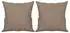 vidaXL Zierkissen 2er-Set taupe 40x40cm Mikrofasergewebe (349495)