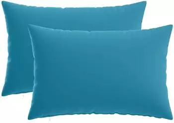 vidaXL Kissenbezug 2 pcs HEERLEN Himmelblau 40 x 60 cm Polyester