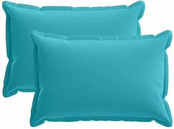 vidaXL Kissenbezug 2 stk. HOUTEN T&uuml;rkis 50 x 70 cm Polyester