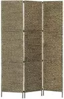vidaXL 3-teiliger Paravent Braun 116&times;160 cm Wasserhyazinthe