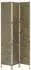 vidaXL Paravent 3-teilig, Wasserhyazinthe, braun, 116×160cm (247346)
