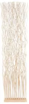 Xtradefactory Paravent "Wave" Weidenholz, gebleicht, 170x40cm