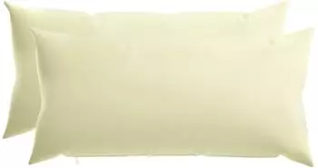 vidaXL Kissenbezug 2 pcs HEERLEN Creme 40 x 80 cm Polyester