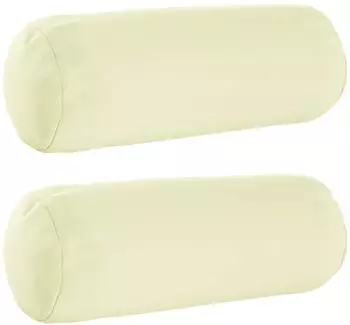 vidaXL Kissenbezug 2 pcs HEERLEN Creme &Oslash; 15 x 40 cm Polyester