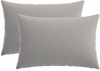 vidaXL Kissenbezug 2 pcs HEERLEN Grau 50 x 80 cm Polyester