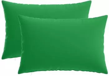 vidaXL Kissenbezug 2 pcs HEERLEN Grün 50 x 80 cm Polyester